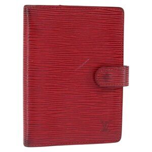 LOUIS VUITTON Epi Agenda PM Day Planner Cover Red